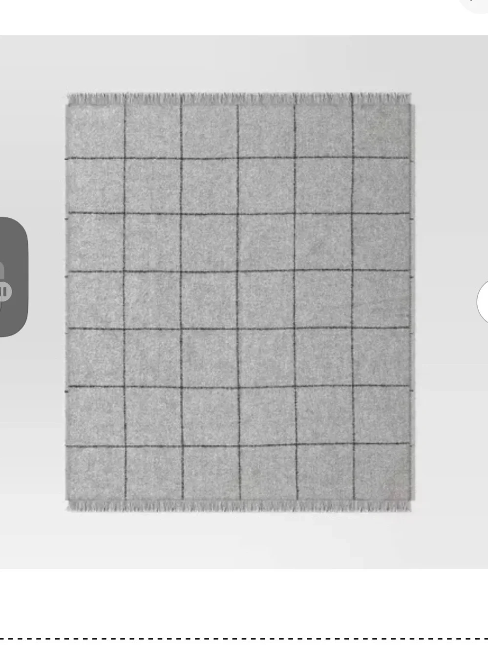 Better Homes And Gardens Light Gray Plush Throw Blanket